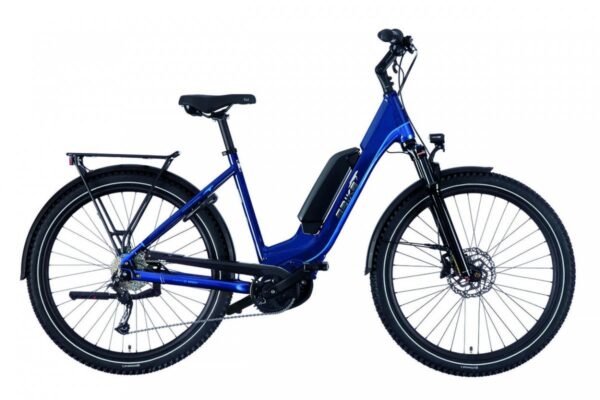 Ebike Das Original TREKKING 006 Wave /CX / Rahmen 500 Wh / Intuvia / Dames Night Blue Glossy/ Sky Blue Gl 50cm 2021