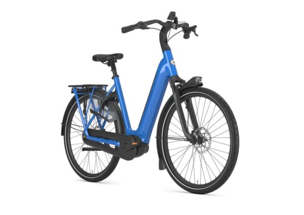 GAZELLE Grenoble test e-bike 600WH Dames Tropical Blue Glans 53cm 2025